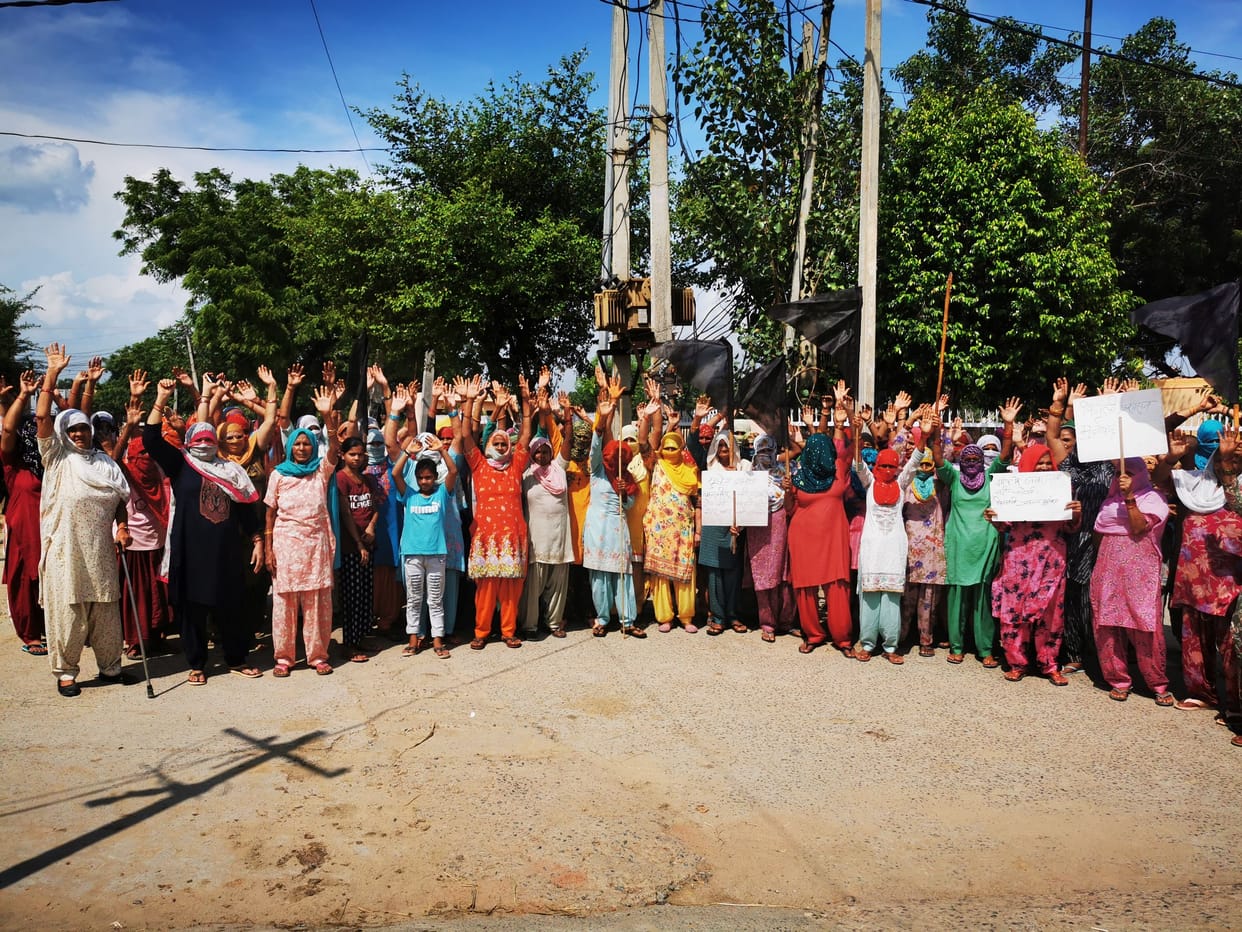 outside lighting meters instaled protest