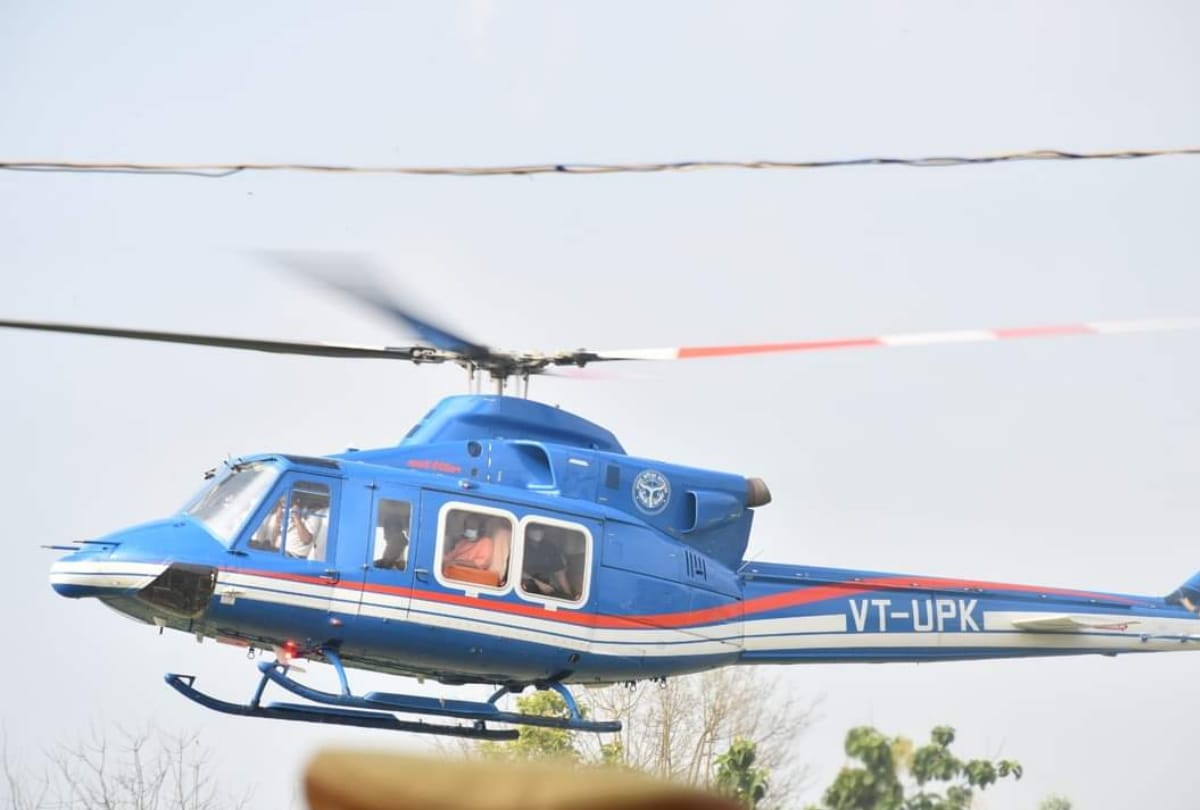 CM Yogi adityanath inspected flood affected areas in Siddharthnagar