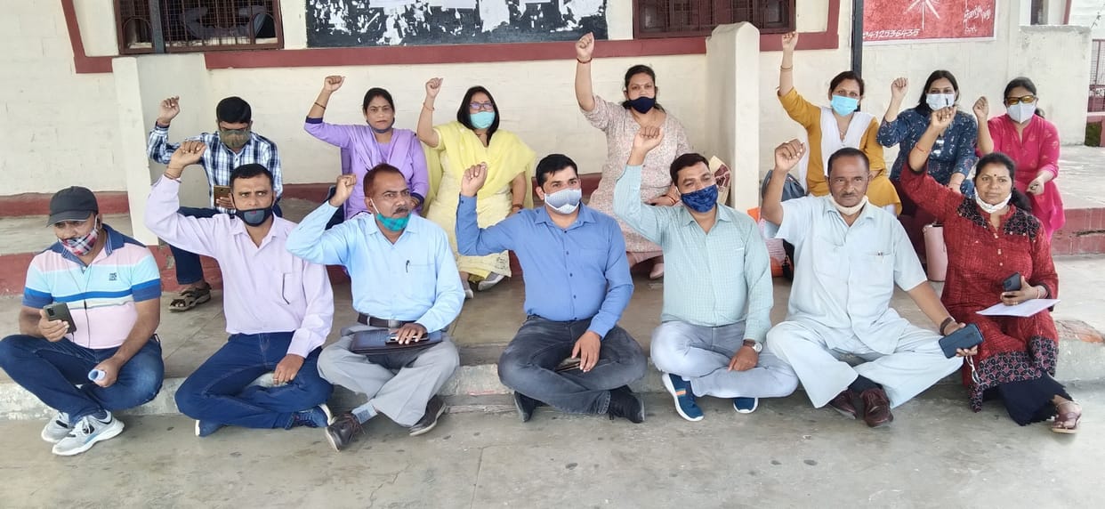 The professors made a symbolic demonstration to demand an alternative
