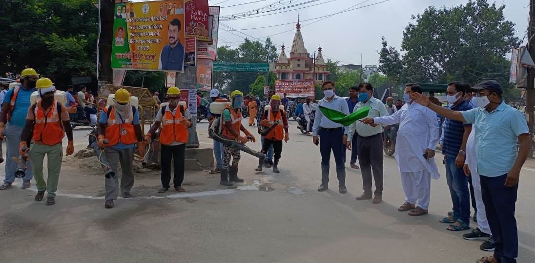 Sanitization campaign run in the city