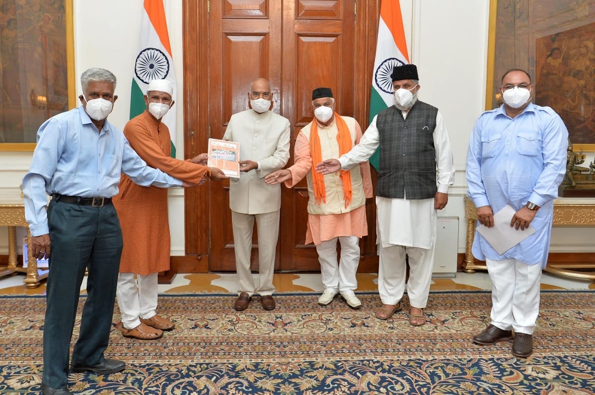 Representatives of the Confederation of Ex Paramilitary Forces Welfare Association called on President Ram Nath Kovind