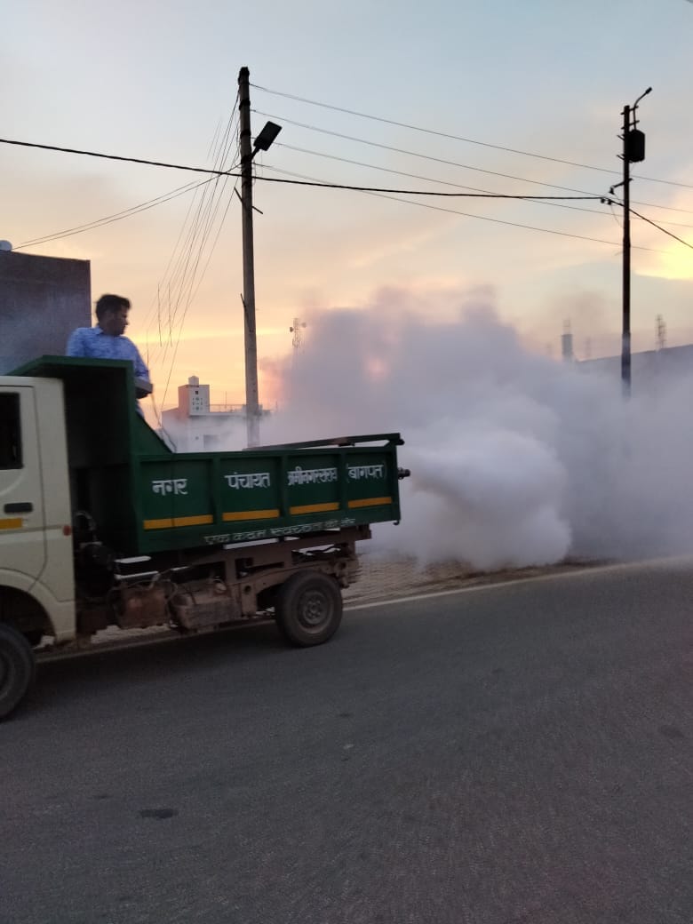 fogging, anti larva sprayed