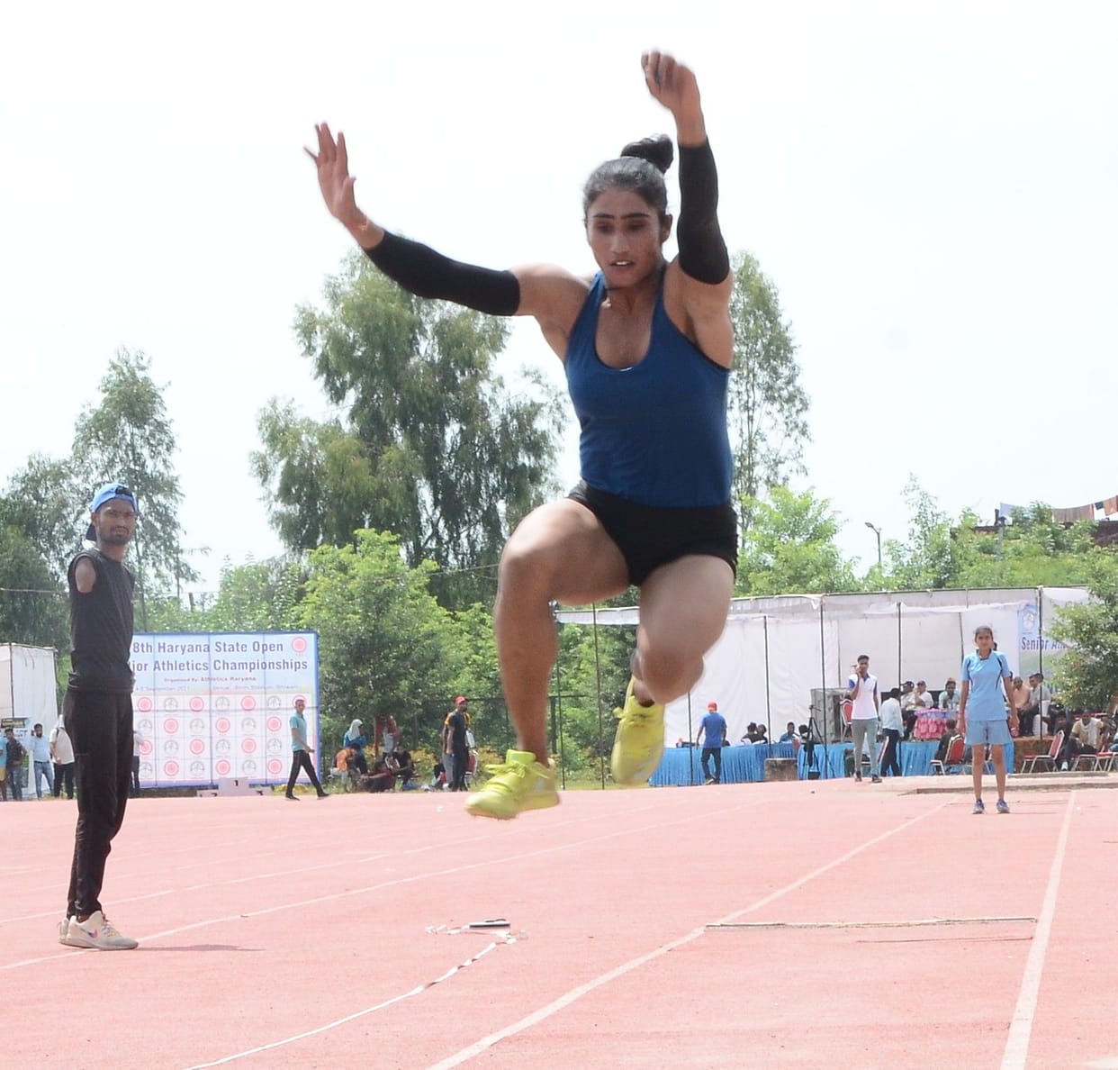 Sonika of Bhiwani won the gold medal in the ten kilometer race
