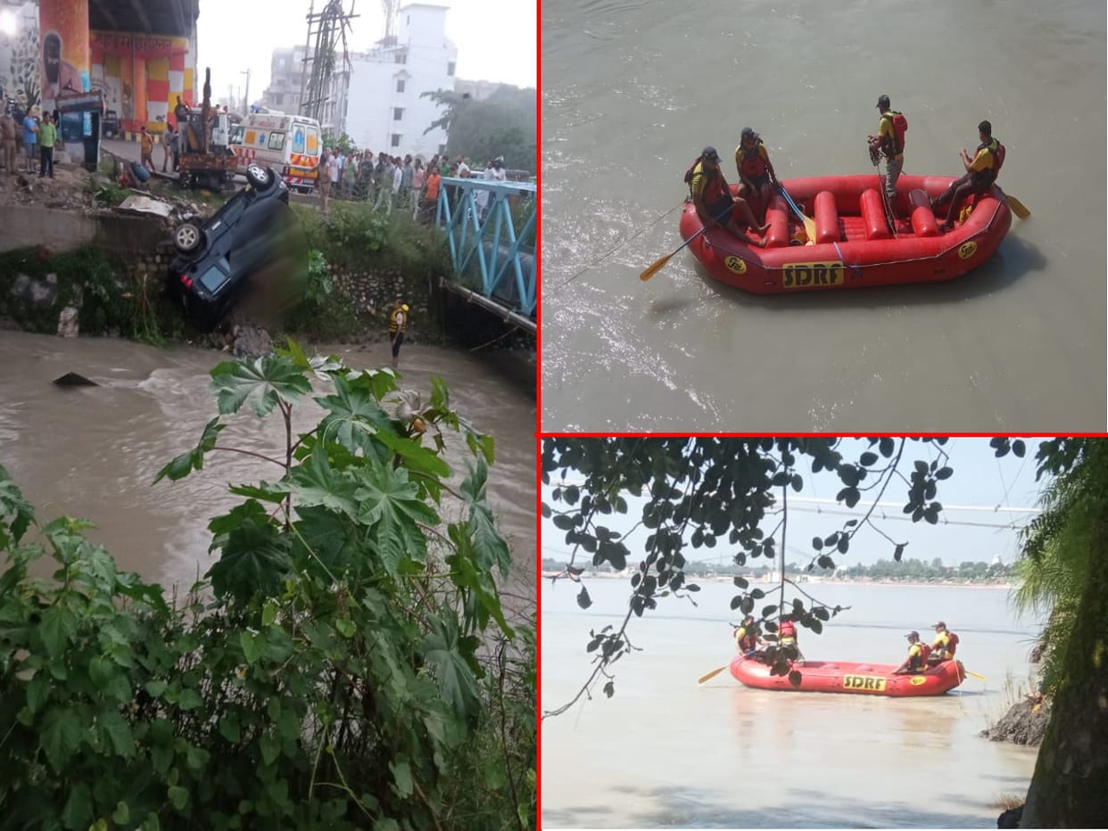 uttarakhand news: two noida tourist drown in rishikesh, panipat tourist vehicle fell into gangnahar watch photos