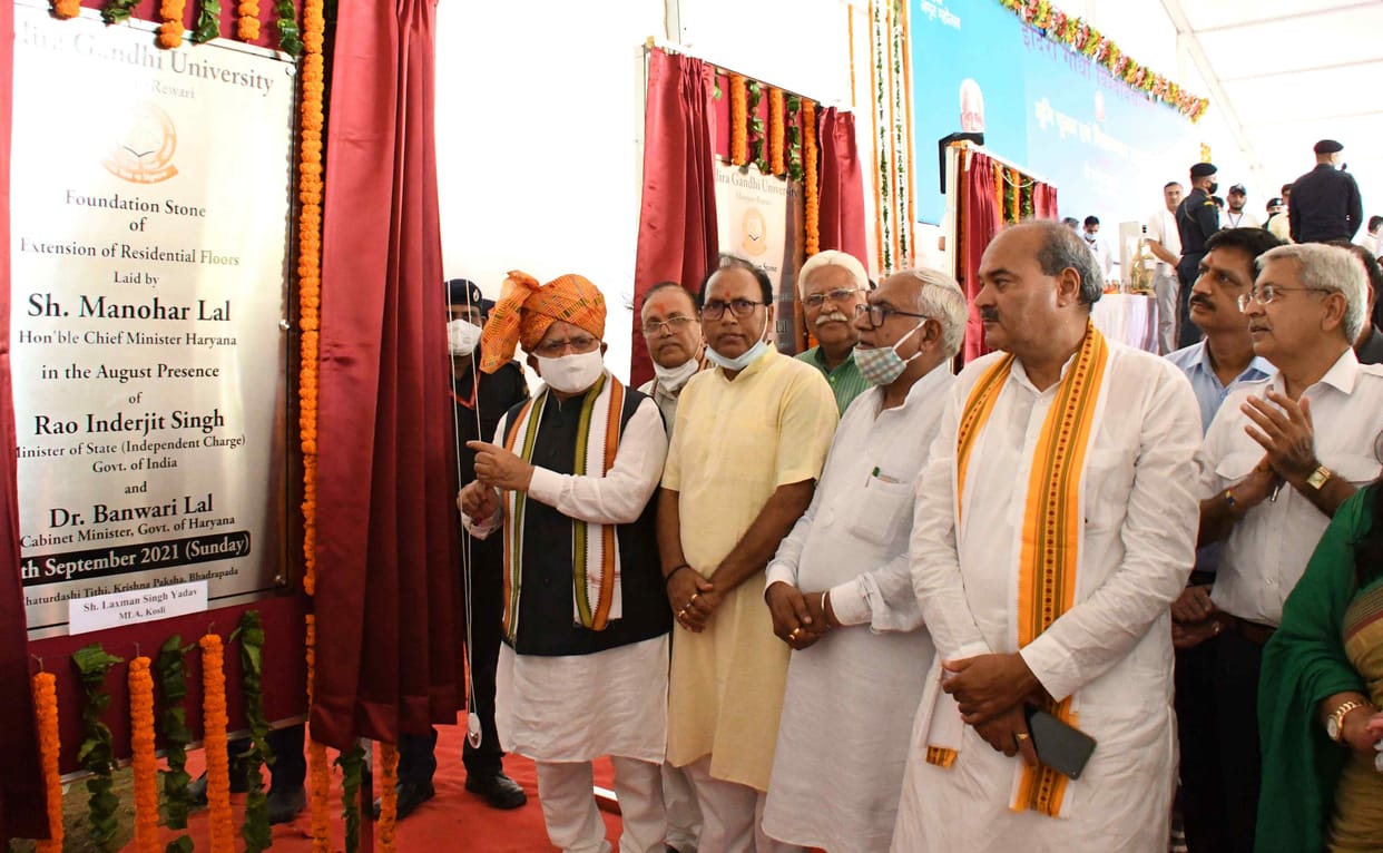 CM lays foundation stone of projects worth Rs 47.27 crore in IGU