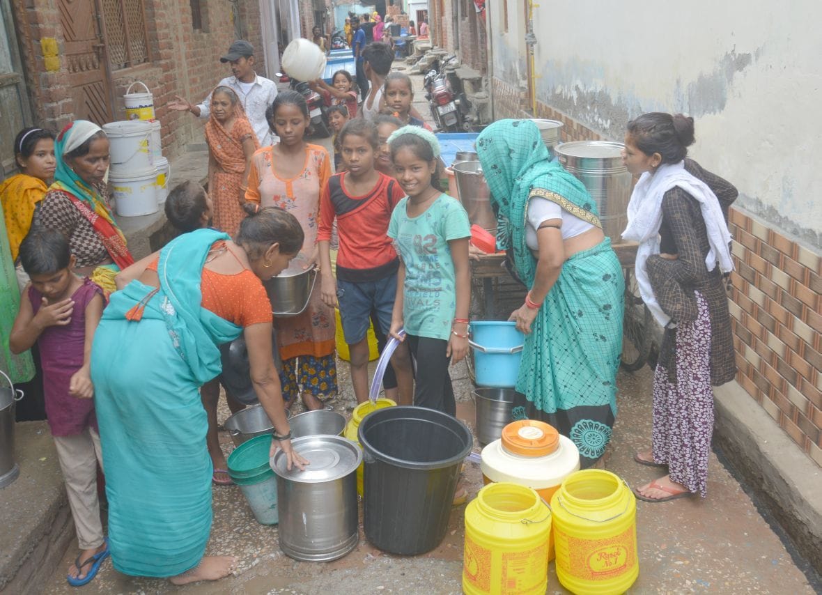 People of Kaushalya Nagar, who are suffering from water stigma