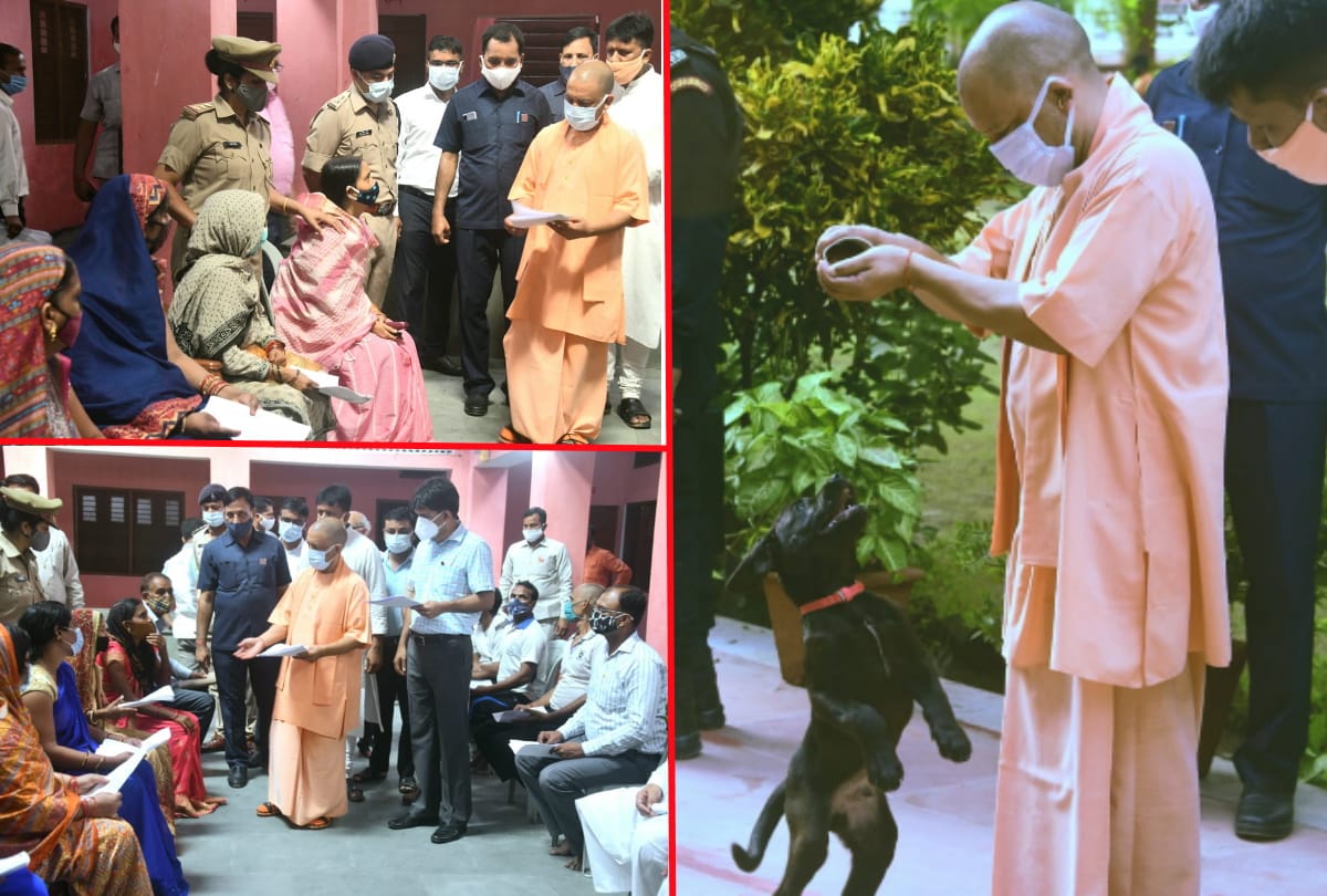 CM Yogi listened to people complaint in janta darbar of Gorakhnath temple
