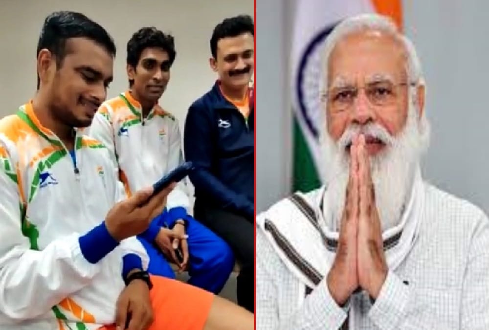 Tokyo Paralympics: PM Narendra Modi talk to manoj sarkar and Told him thanks for Excellent Performance