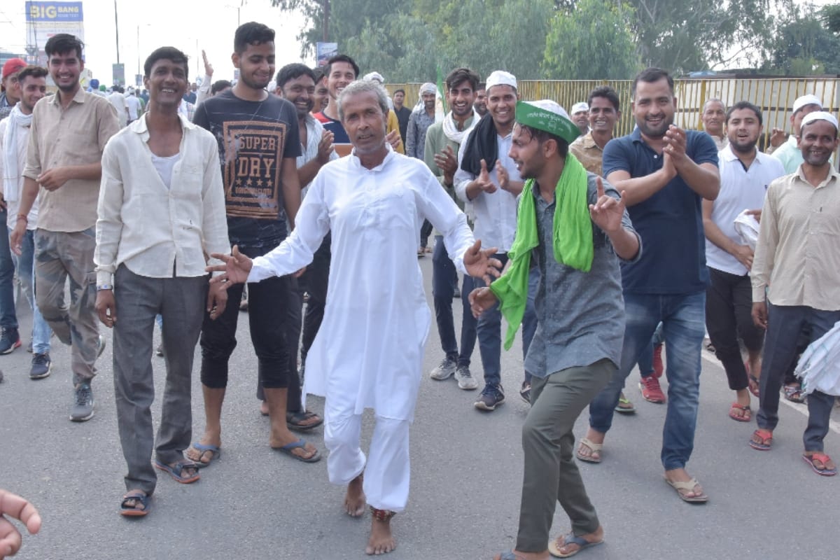 Kisan Mahapanchayat in pictures: Farmers reached Muzaffarnagar with hookah and tricolor gamchas, asked questions to the government