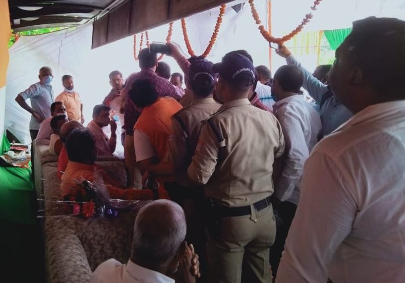 'Mahabharata' in front of the minister regarding the name on the inscription