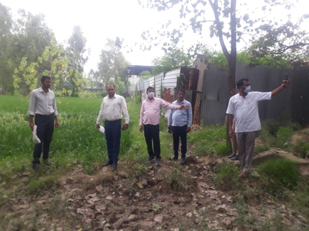 Tehsildar checked the water coming out of the meat plant
