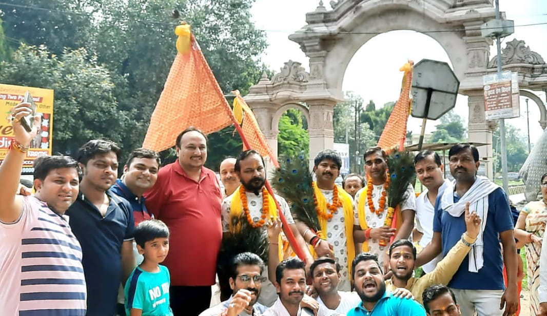 Devotees leave for Shri Khatu Shyam Temple Rajasthan