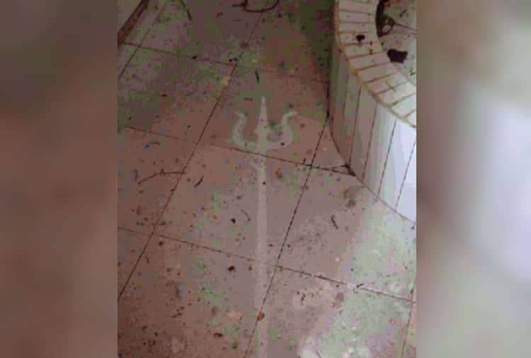 Lightning fell on the temple in Karnal of Haryana