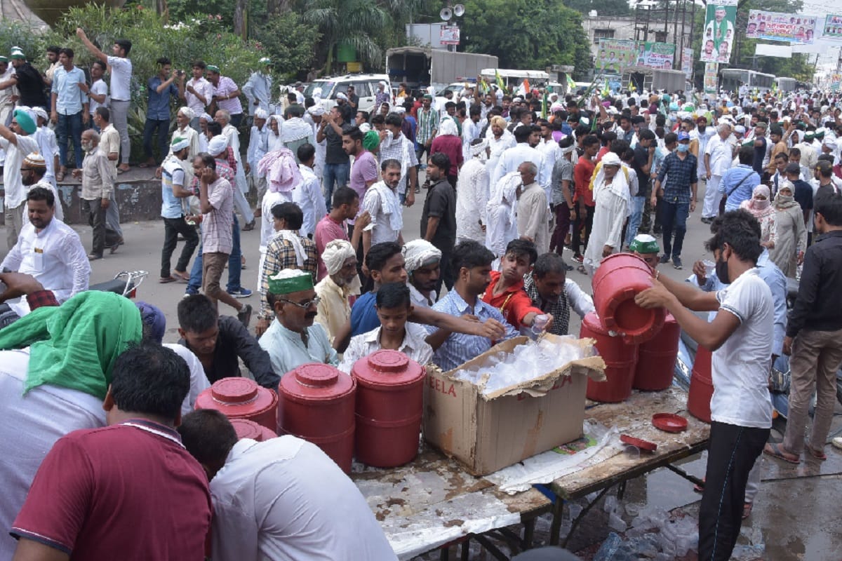 Kisan Mahapanchayat: People are troubled by the heat in Kisan Mahapanchayat and see photos