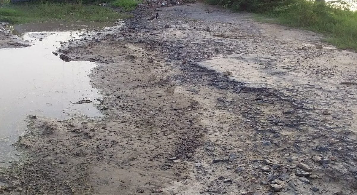 Road condition bad, villagers upset