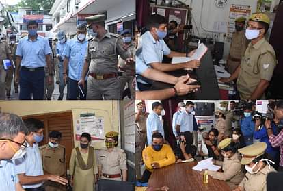 UP DGP mukul goal inspection in Hazratganj kotwali.