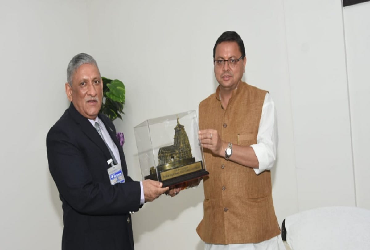 CDS General Bipin Rawat met Chief Minister dhami