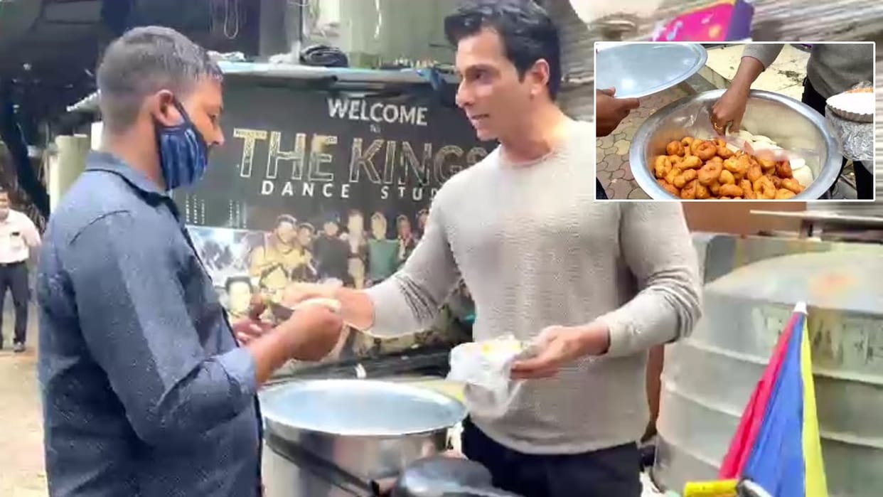 viral video Sonu Sood Selling Idli Vada on The Road