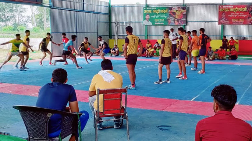 Selection of Kabaddi team of junior boys category