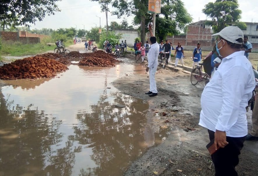brick-paved road