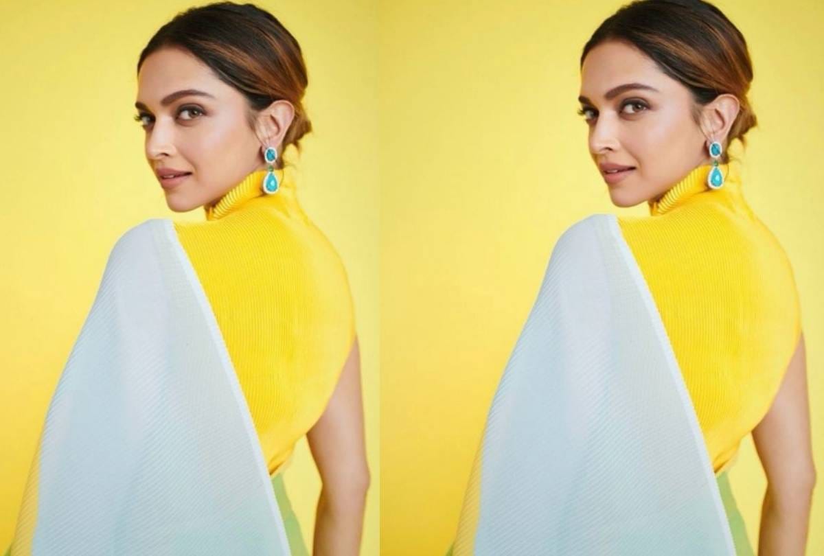 deepika padukone multicolor saree look pictures photos goes viral