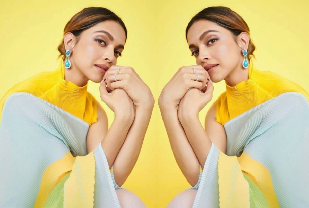 deepika padukone multicolor saree look pictures photos goes viral