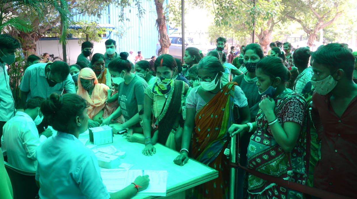 Diarrhea spread, 9 patients admitted in a single night