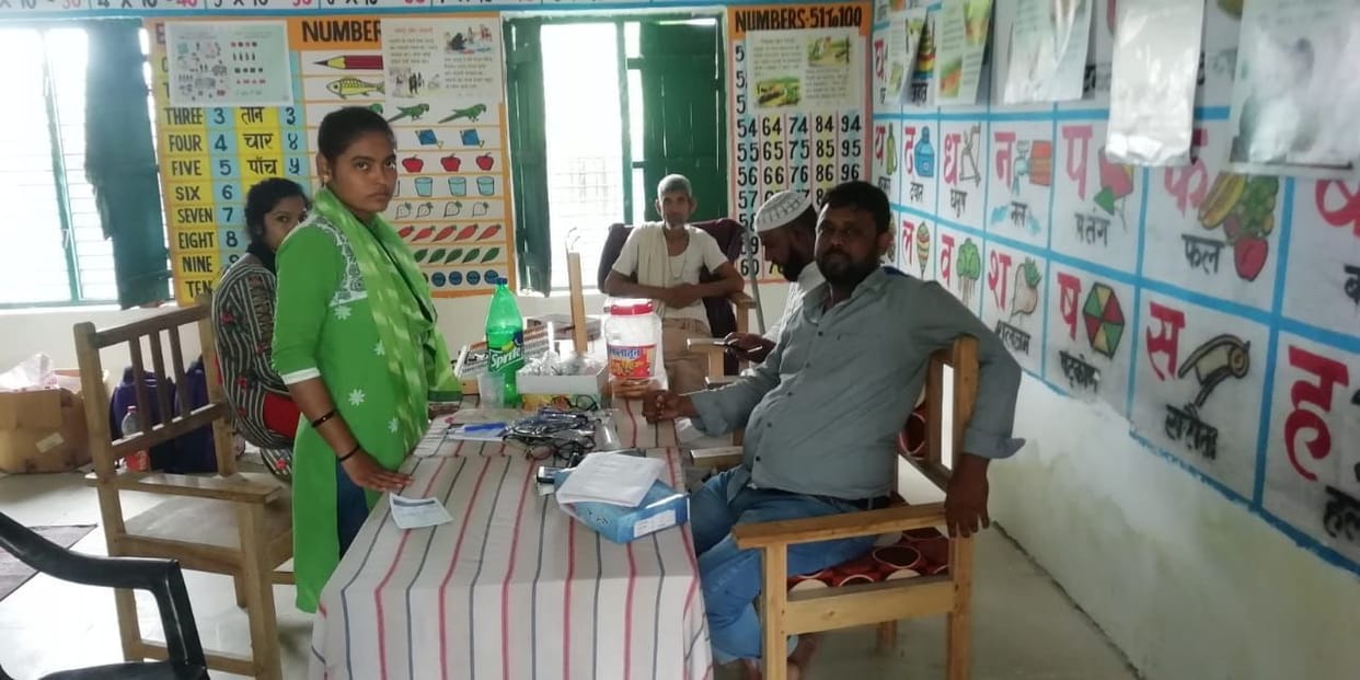 Primary school turned into hospital