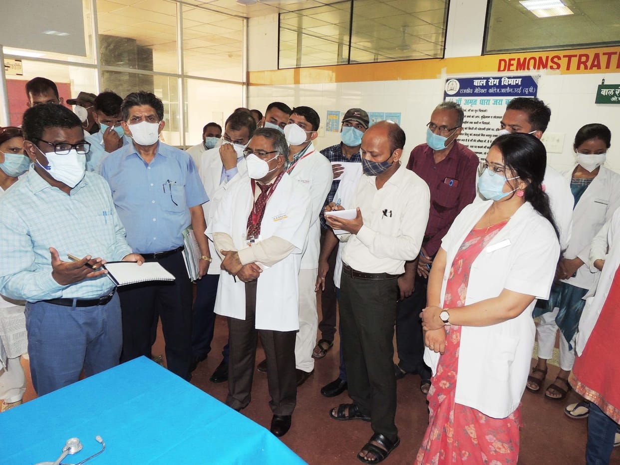 Nodal officer made arrangements for the medical college