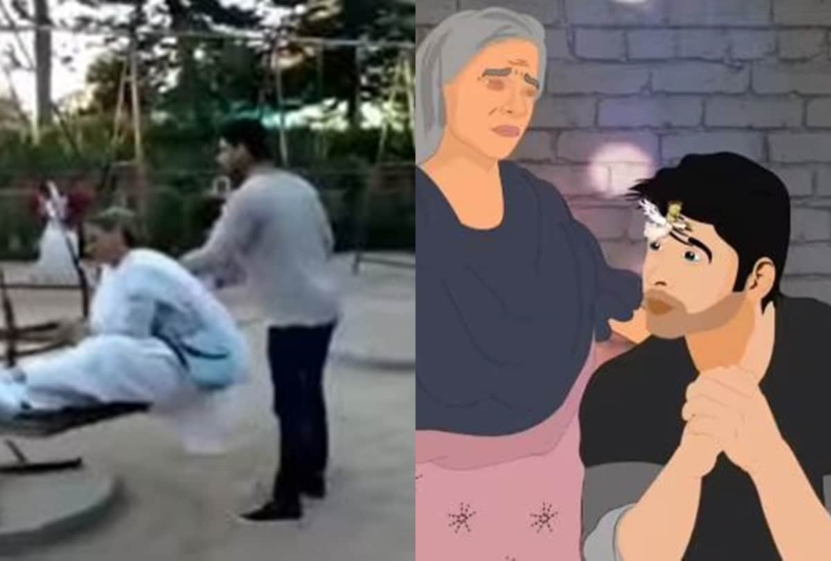 Sidharth shukla throwback video goes viral when late actor had fun in park with mother