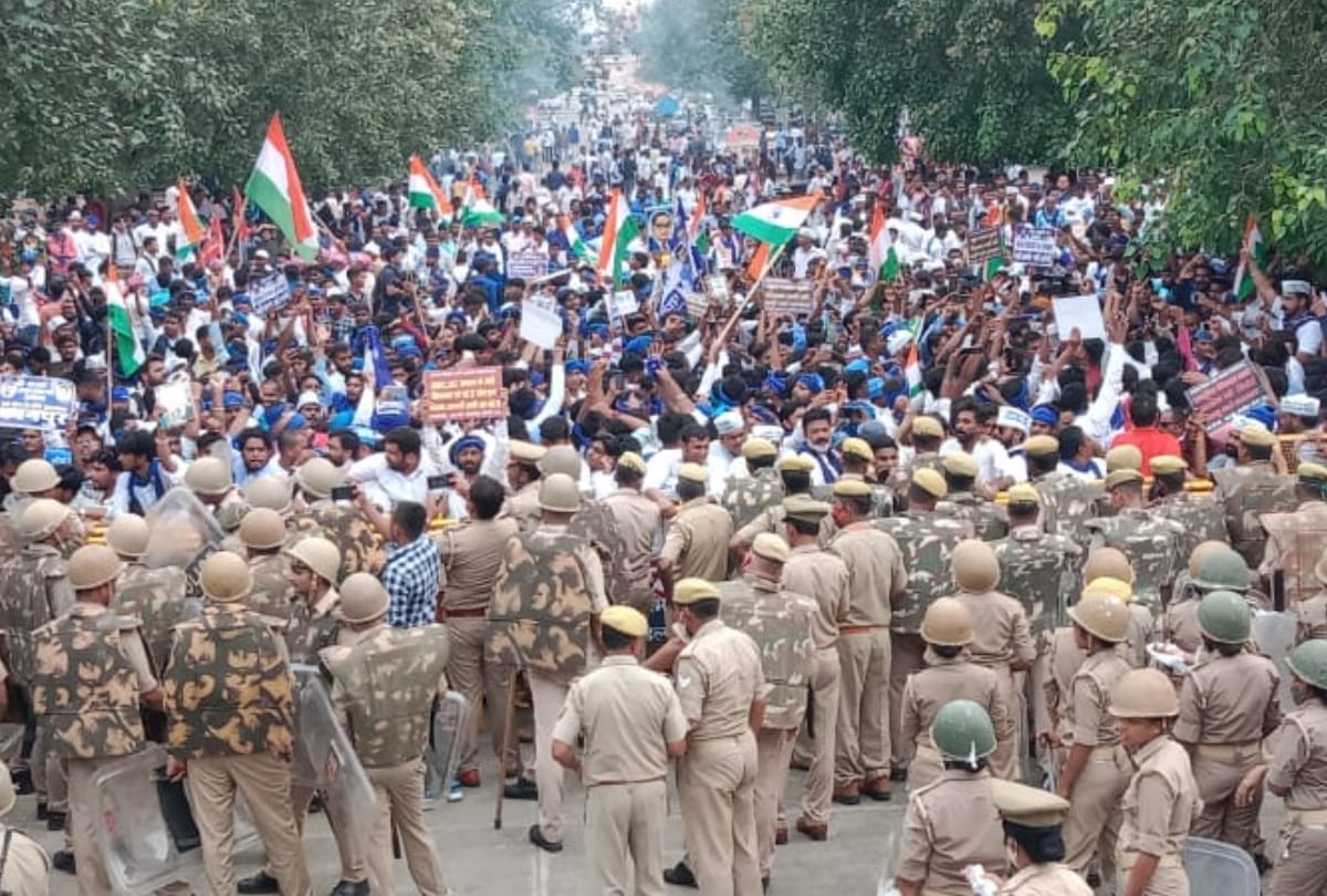 Teachers recruitment applicants plan to protest in front of vidhan bhawan.