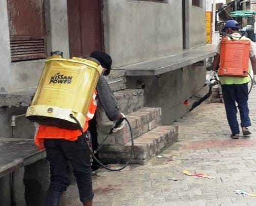 There are no arrangements for larva testing and survey in the district