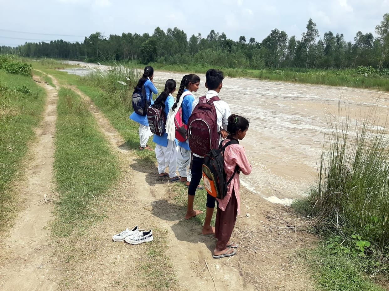 Rain caused flood in Baneli river