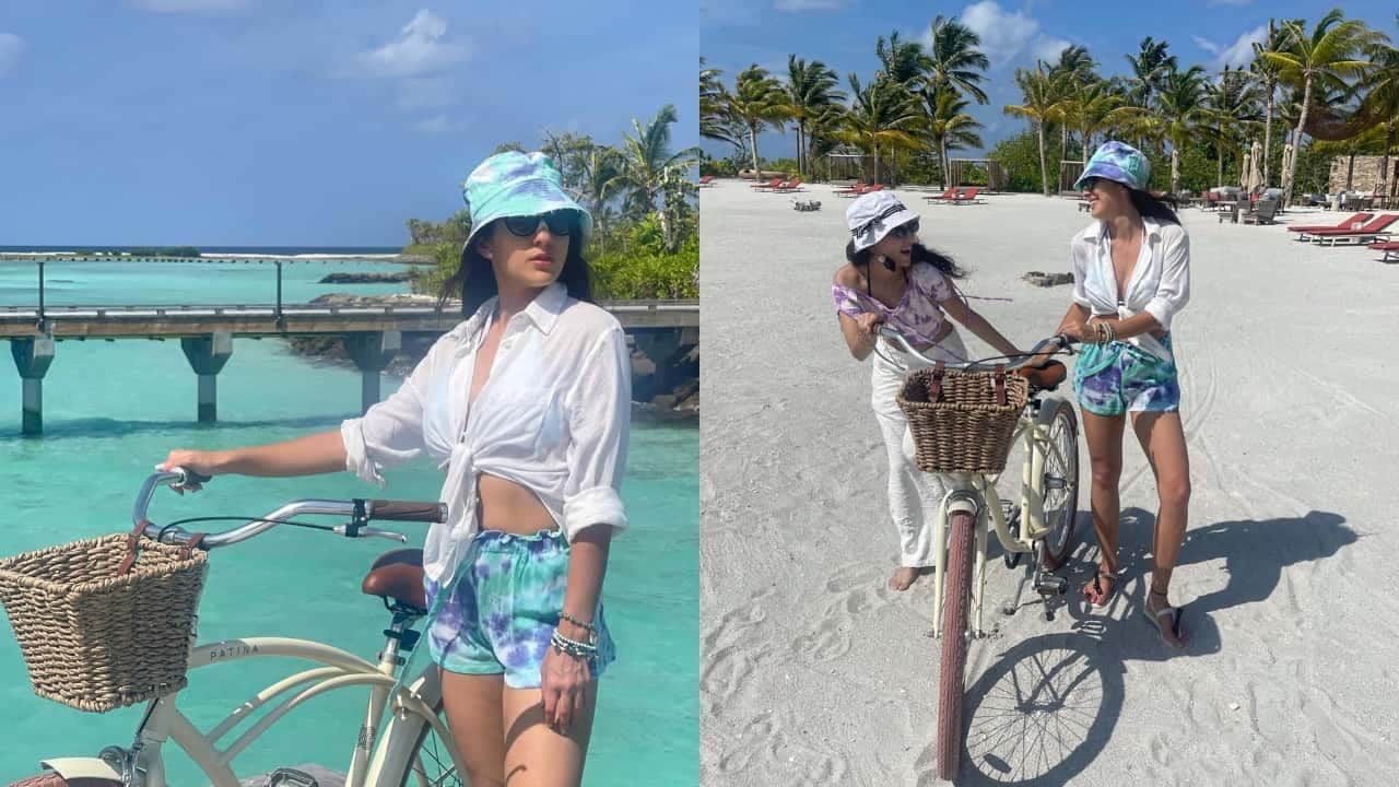 viral video: Sara Ali Khan goes jet skiing with her girl gang in Maldives