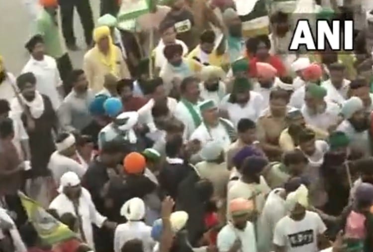 Kisan Mahapanchayat at Anaj Mandi in Karnal of Haryana