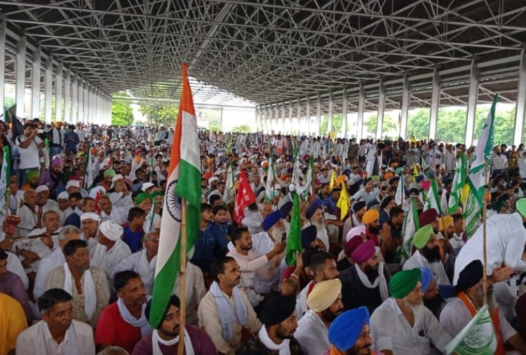 Kisan Mahapanchayat at Anaj Mandi in Karnal of Haryana