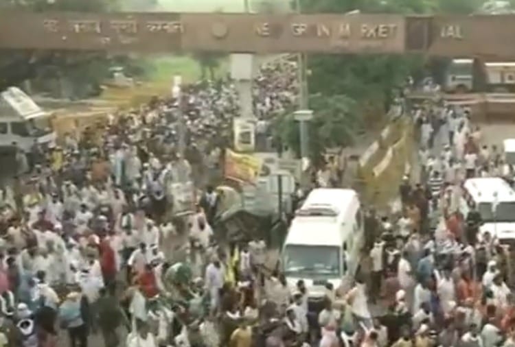 Kisan Mahapanchayat at Anaj Mandi in Karnal of Haryana