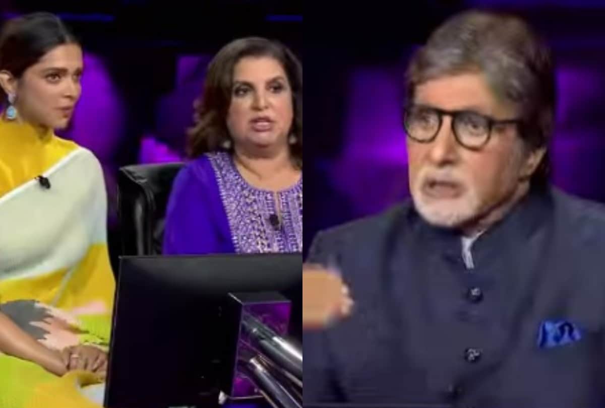 kaun banega crorepati farah khan request to amitabh bachchan to give more time to answer and says mera ek baccha lelo