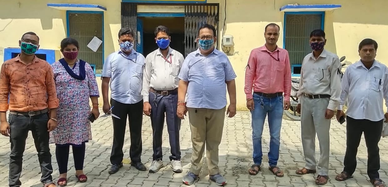 Employees protested for thier demand.
