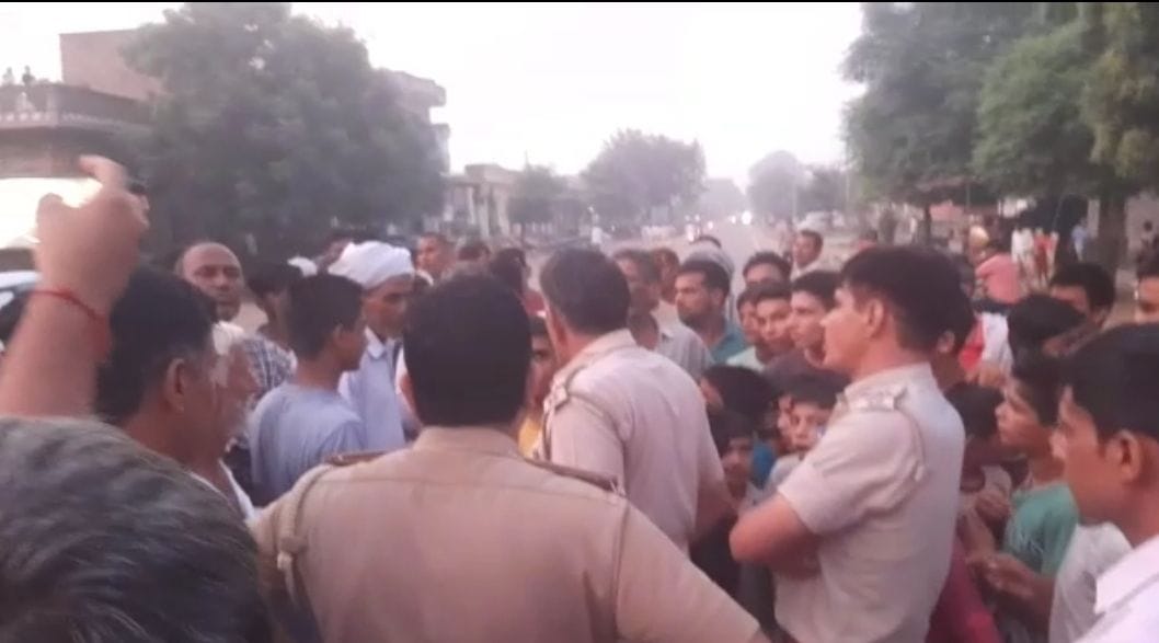 In protest against the lathi charge on farmers in Karnal, jam was imposed in Kandela, Aleva, Naguran and Chuhadpur