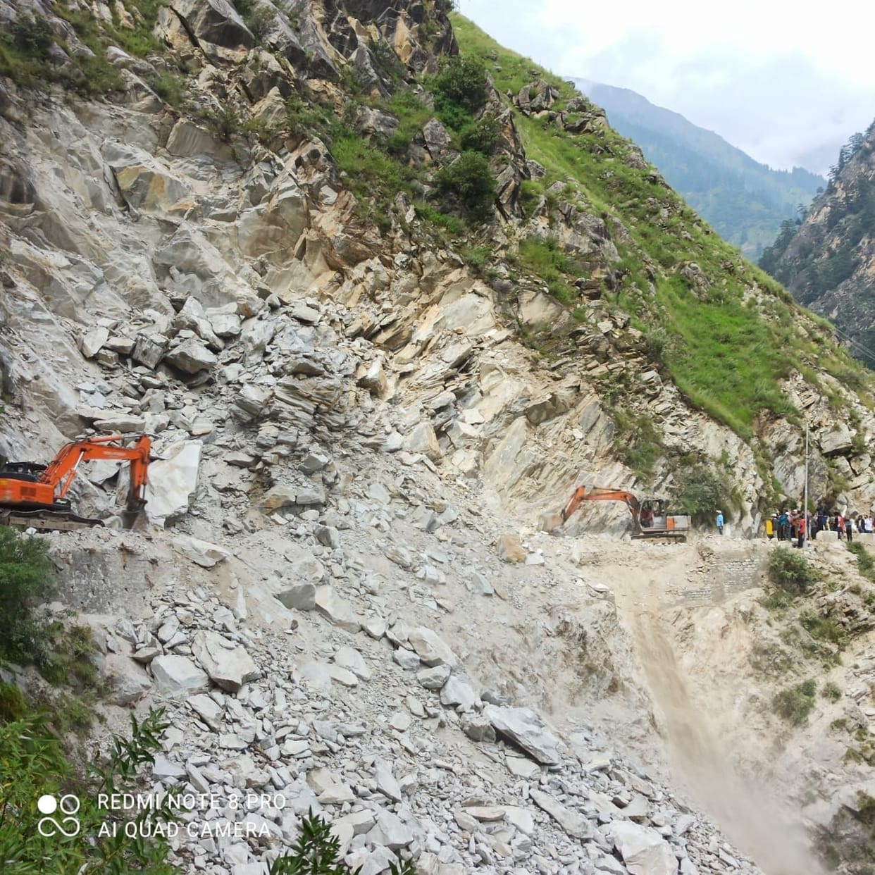 vangtu kafnu road still closed due to landslide