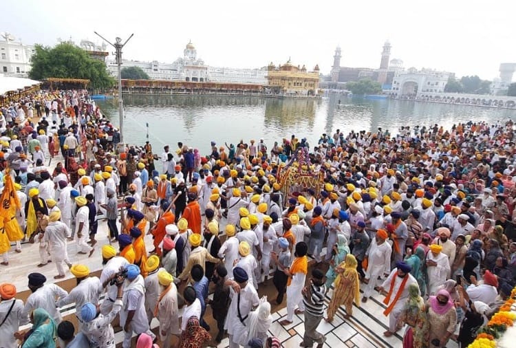 Celebrations of Shri Guru Granth Sahib Ji 1st Parkash Parv in Shri Harmandir Sahib of Amritsar 