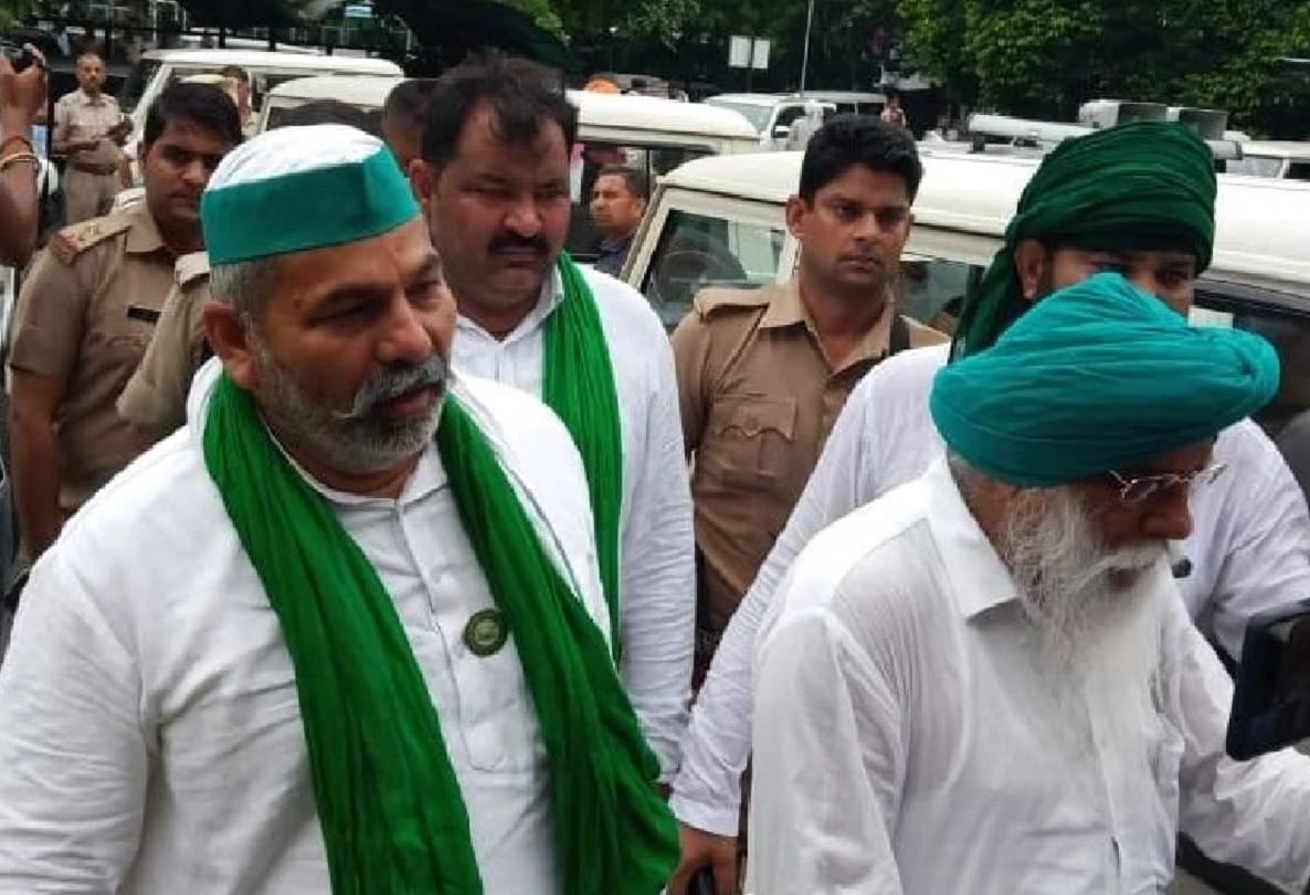 Rucks on Rakesh tikait half-finished viral video from kisan Mahapanchayat,accused of editing the video