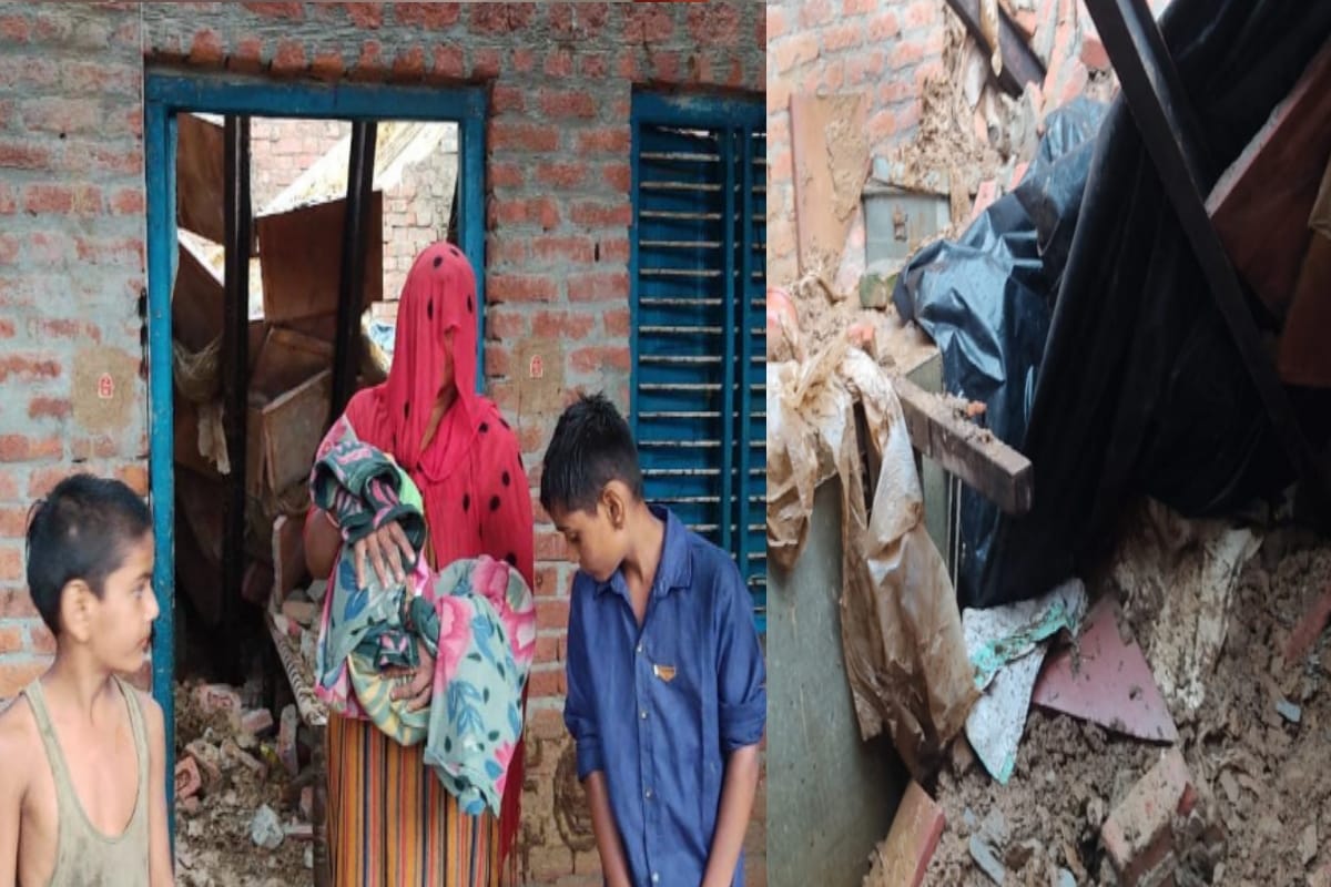 roof of the house collapsed due to rain in Muzaffarnagar, many injured including mother and son