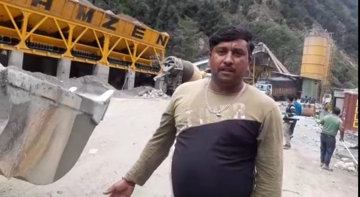 Crusher and batching plant started without permission
