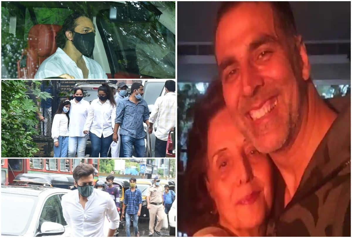 Akshay Kumar Mother Funeral bollywood celebs arrive for Aruna bhatia last rites