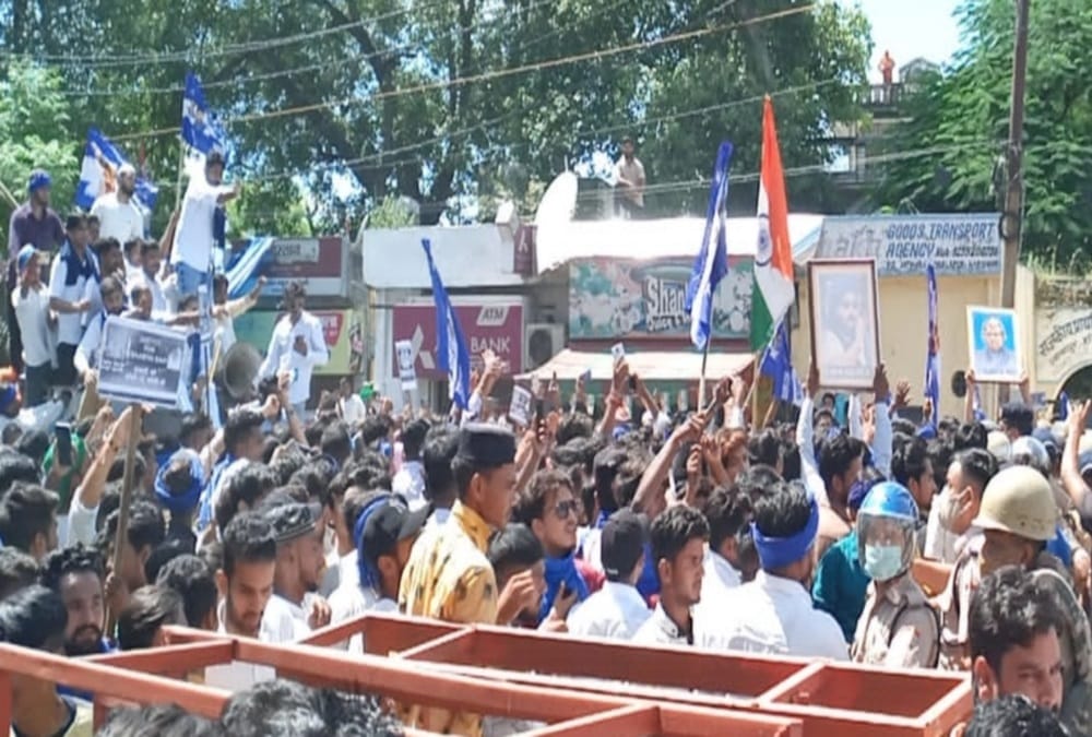 Haridwar News: Bheem Army and Azad Samaj Party Protest against Girl Murder in Delhi  Photos