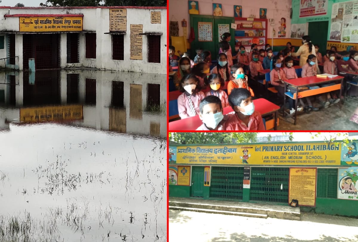 155 council schools surrounded by water classes suspended in Gorakhpur