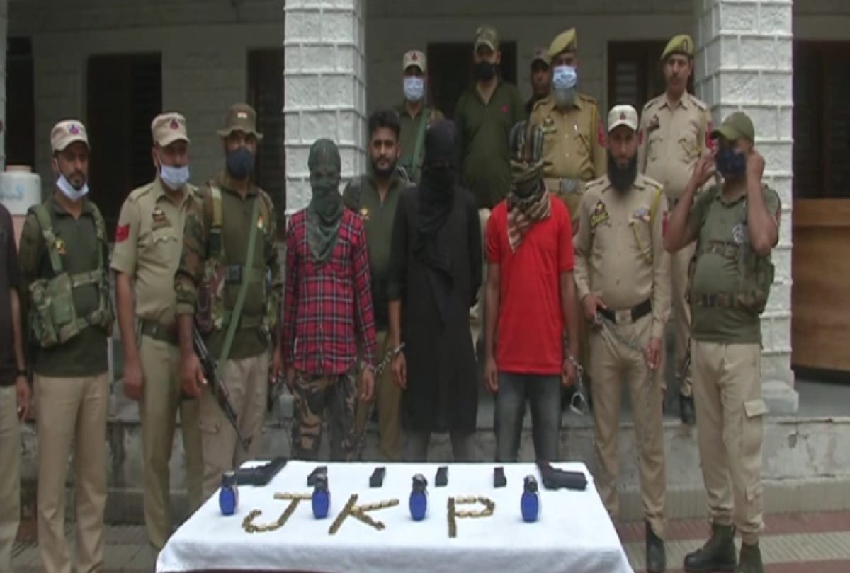 three terrorist arrested for attempting to revive militancy in poonch