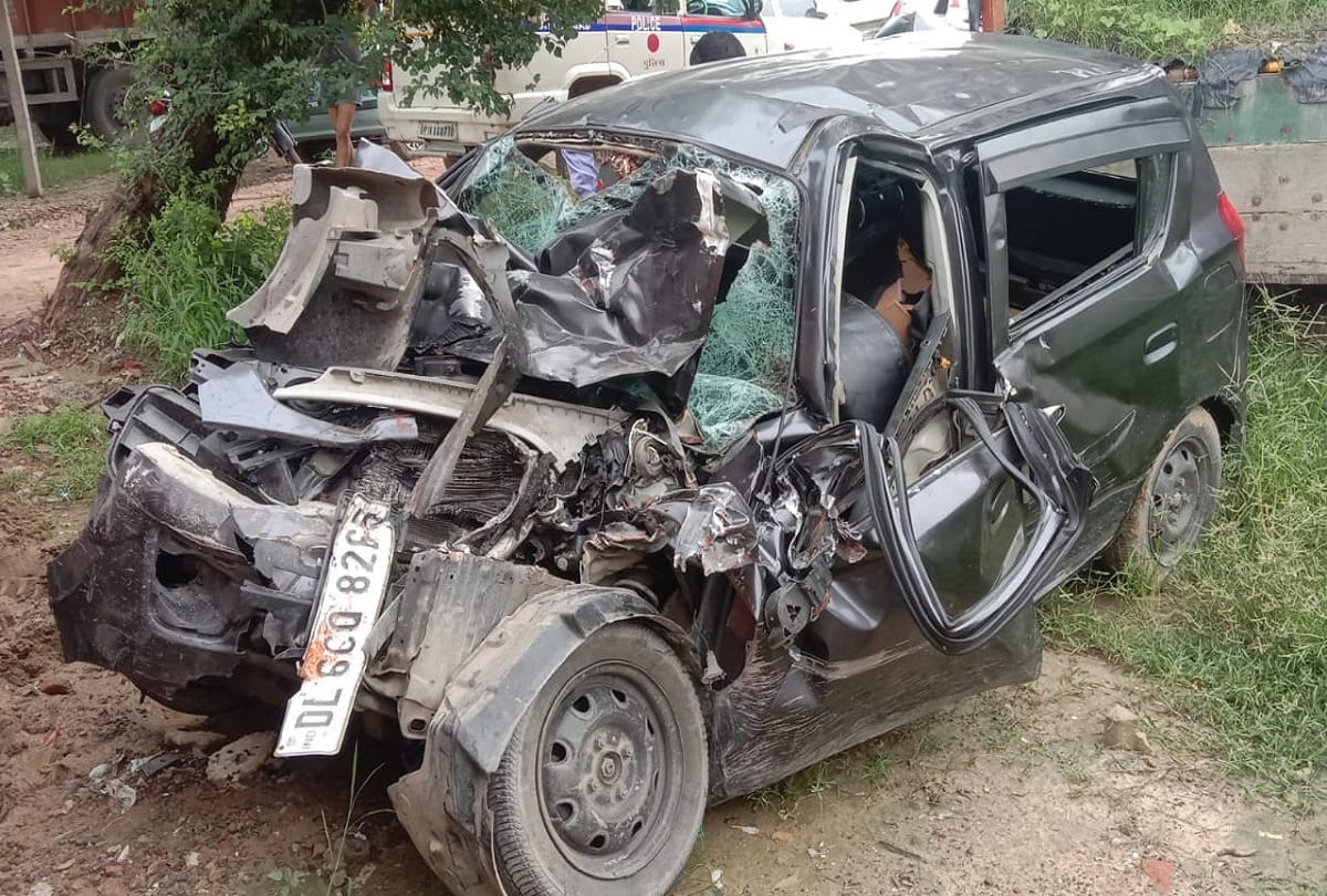 ghaziabad road accident news A small mistake of the driver ended two families